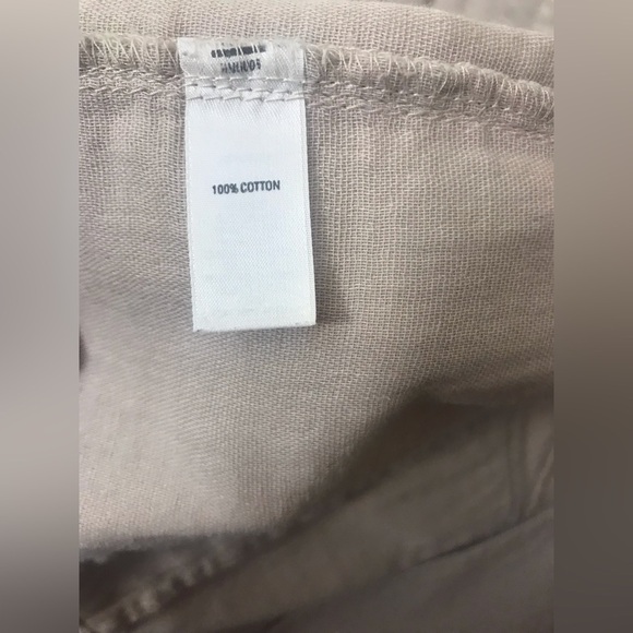 HINGE Nordstrom Womens Cotton Khaki Utility Blazer Jacket Shacket Size Small - Picture 9 of 11